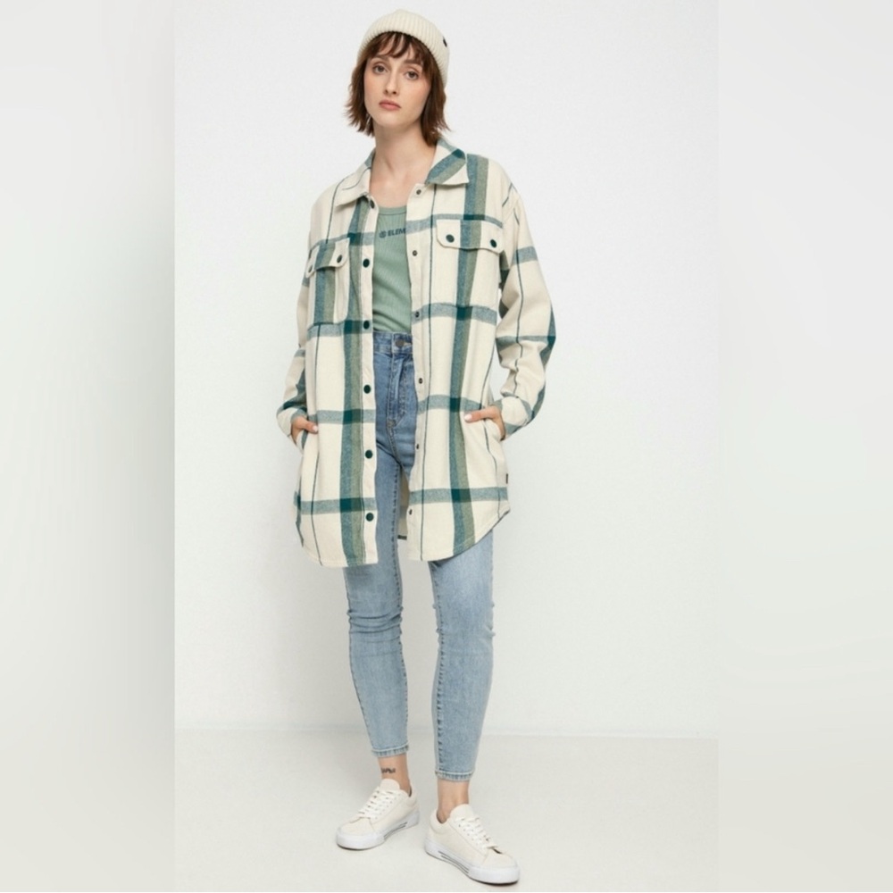 VANS Hal Plaid Shacket Plaid Shirt Jacket Cabincore Outdoors Streetwear Cotton